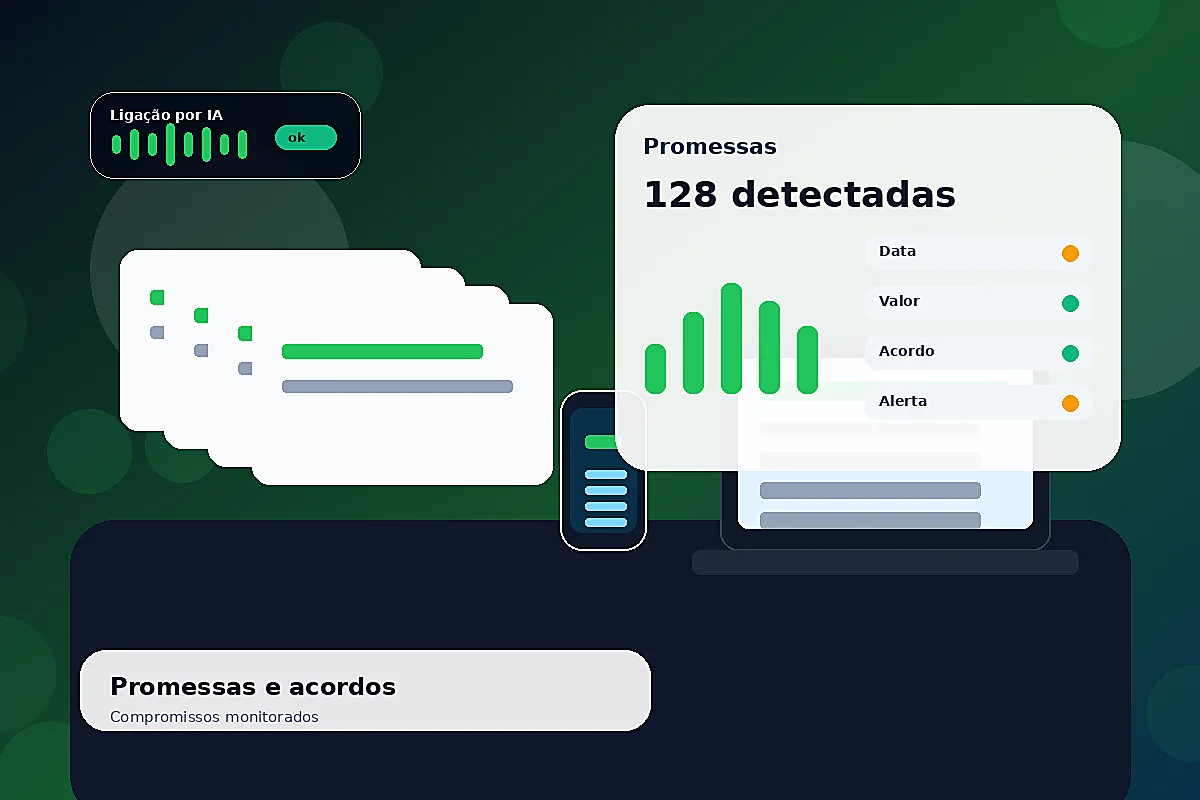 IA para auditoria de promessas e acordos feitos por telefone