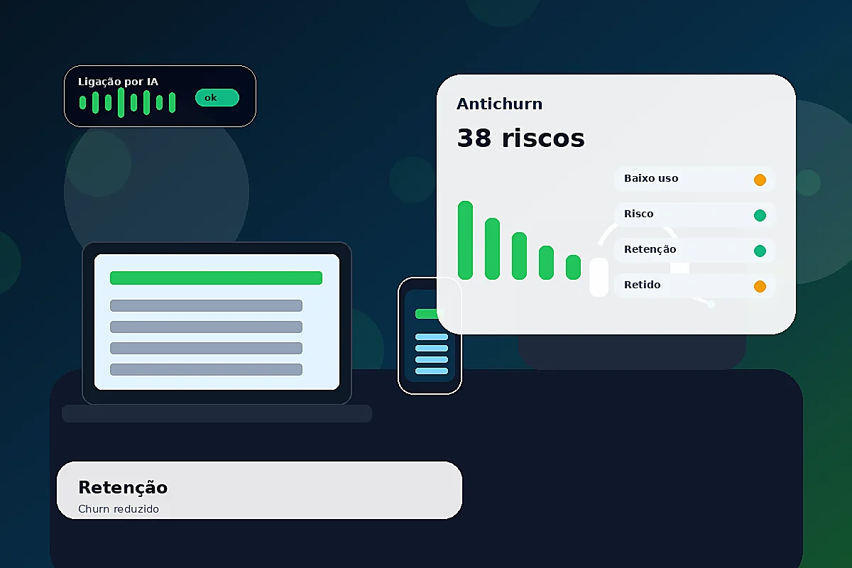 IA de retenção e antichurn por telefone para evitar cancelamentos
